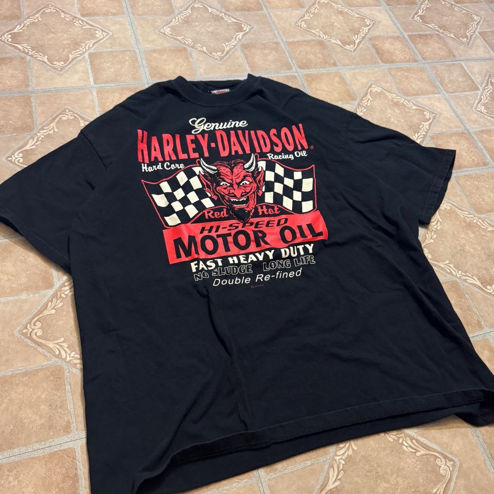 Vintage 2011 Harley-Davidson "Red Devil" T-Shirt - Sudbury, ON Dealer